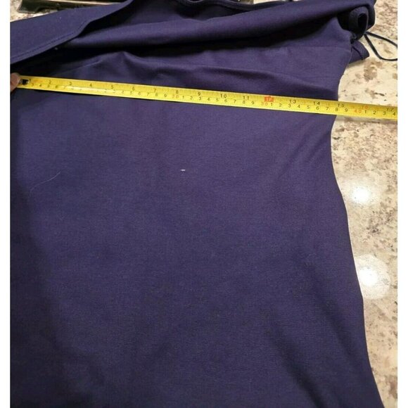 Gianni Bini dress M Medium Midi Navy Blue Sleeveless Sleek Business Skirt - Picture 6 of 12